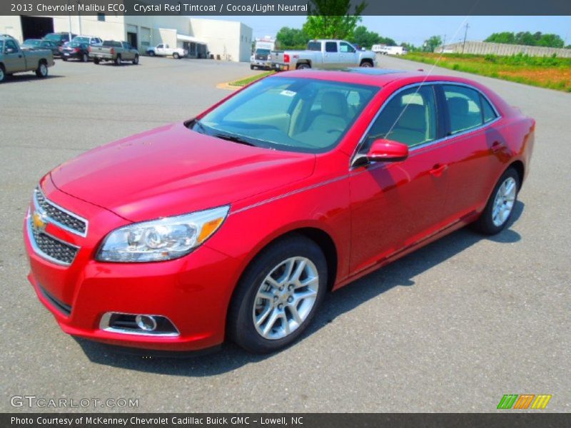 Crystal Red Tintcoat / Cocoa/Light Neutral 2013 Chevrolet Malibu ECO