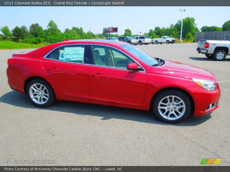 Crystal Red Tintcoat / Cocoa/Light Neutral 2013 Chevrolet Malibu ECO