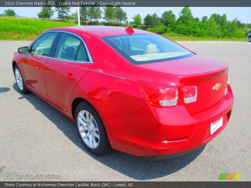 Crystal Red Tintcoat / Cocoa/Light Neutral 2013 Chevrolet Malibu ECO