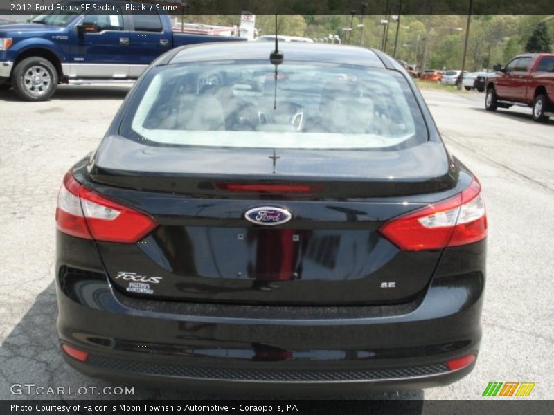 Black / Stone 2012 Ford Focus SE Sedan