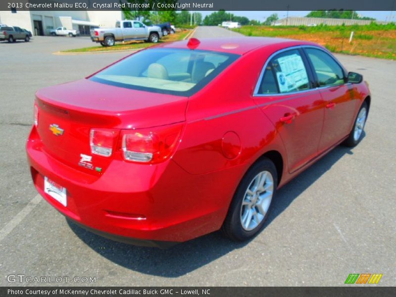 Crystal Red Tintcoat / Cocoa/Light Neutral 2013 Chevrolet Malibu ECO