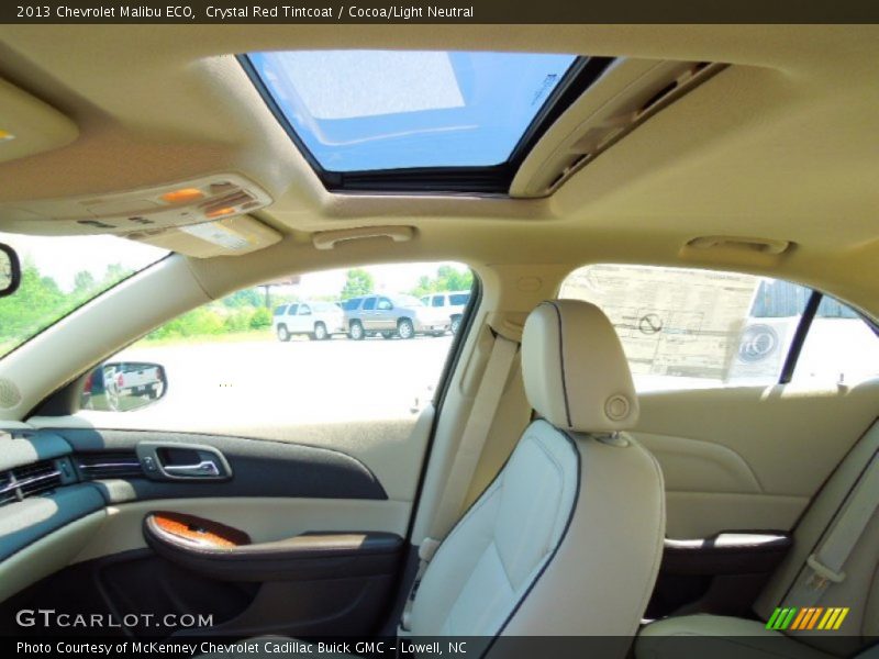 Crystal Red Tintcoat / Cocoa/Light Neutral 2013 Chevrolet Malibu ECO