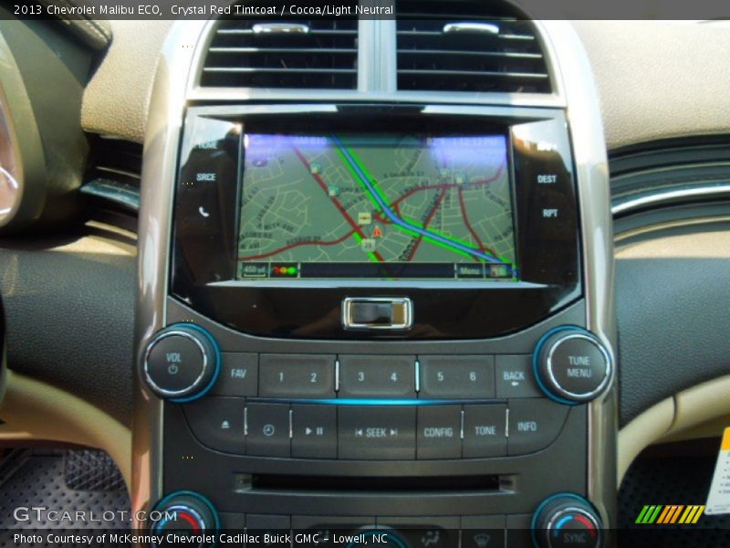 Navigation of 2013 Malibu ECO
