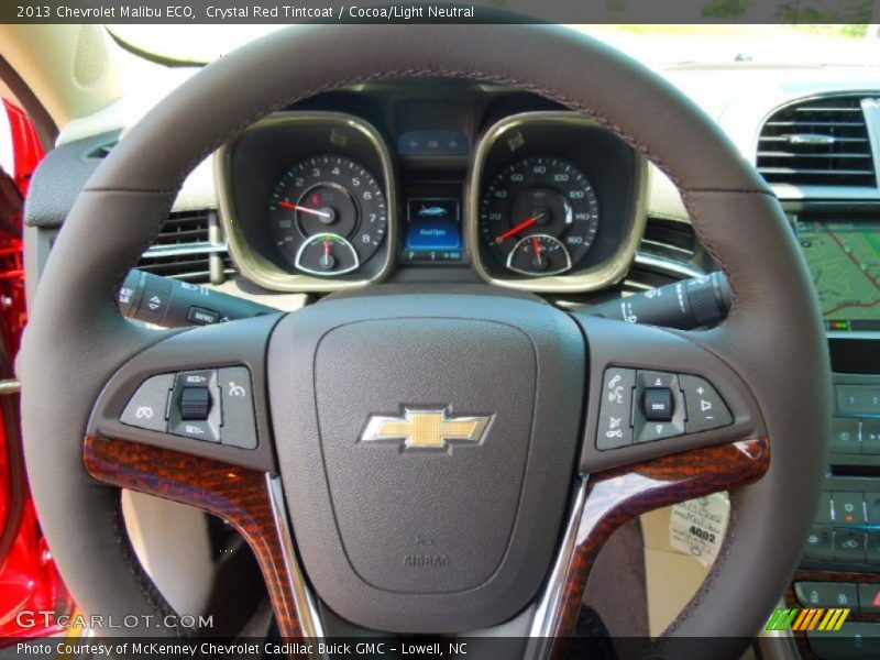 Crystal Red Tintcoat / Cocoa/Light Neutral 2013 Chevrolet Malibu ECO