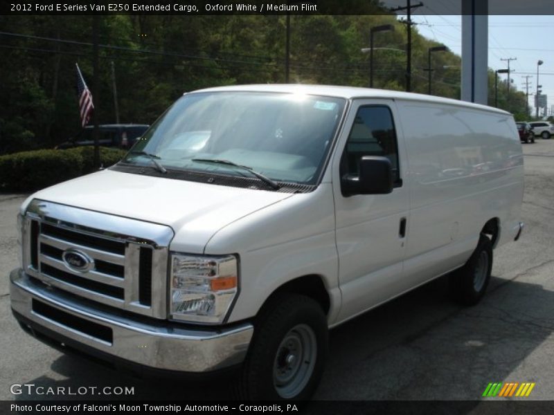Oxford White / Medium Flint 2012 Ford E Series Van E250 Extended Cargo