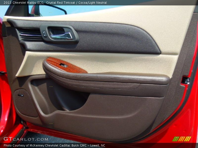 Crystal Red Tintcoat / Cocoa/Light Neutral 2013 Chevrolet Malibu ECO