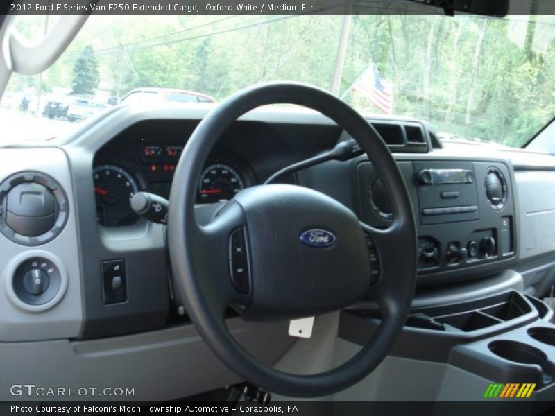 Oxford White / Medium Flint 2012 Ford E Series Van E250 Extended Cargo