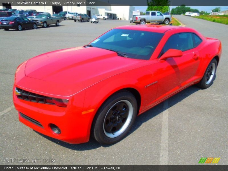 Victory Red / Black 2012 Chevrolet Camaro LS Coupe