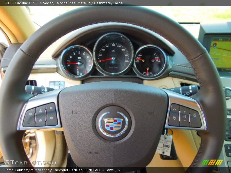 Mocha Steel Metallic / Cashmere/Cocoa 2012 Cadillac CTS 3.6 Sedan