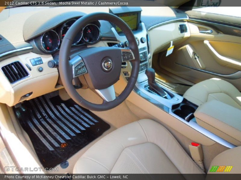 Cashmere/Cocoa Interior - 2012 CTS 3.6 Sedan 