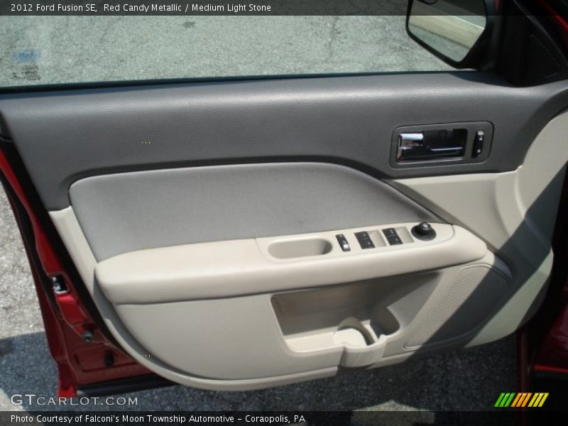 Red Candy Metallic / Medium Light Stone 2012 Ford Fusion SE