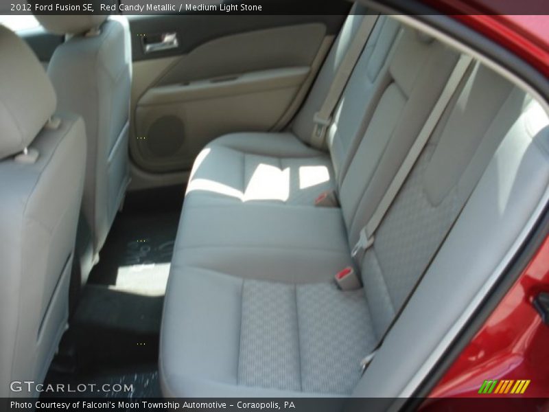 Red Candy Metallic / Medium Light Stone 2012 Ford Fusion SE