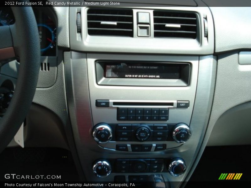 Red Candy Metallic / Medium Light Stone 2012 Ford Fusion SE