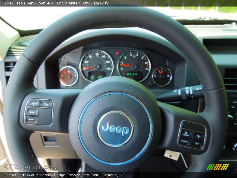 Bright White / Dark Slate Gray 2012 Jeep Liberty Sport 4x4