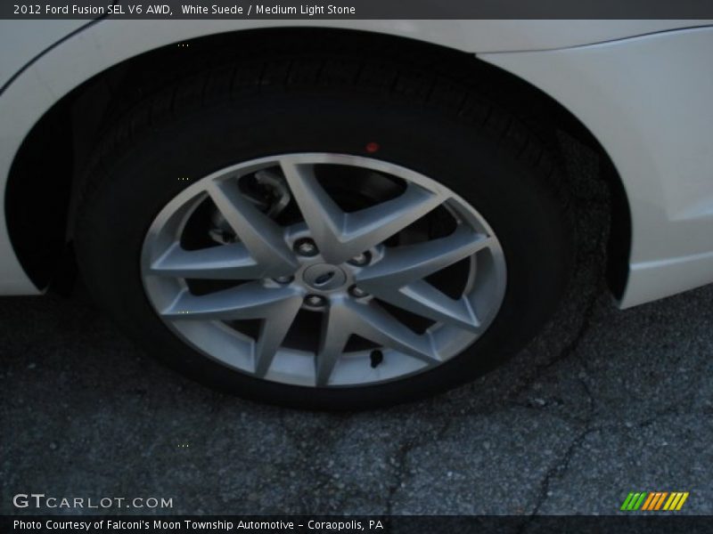 White Suede / Medium Light Stone 2012 Ford Fusion SEL V6 AWD