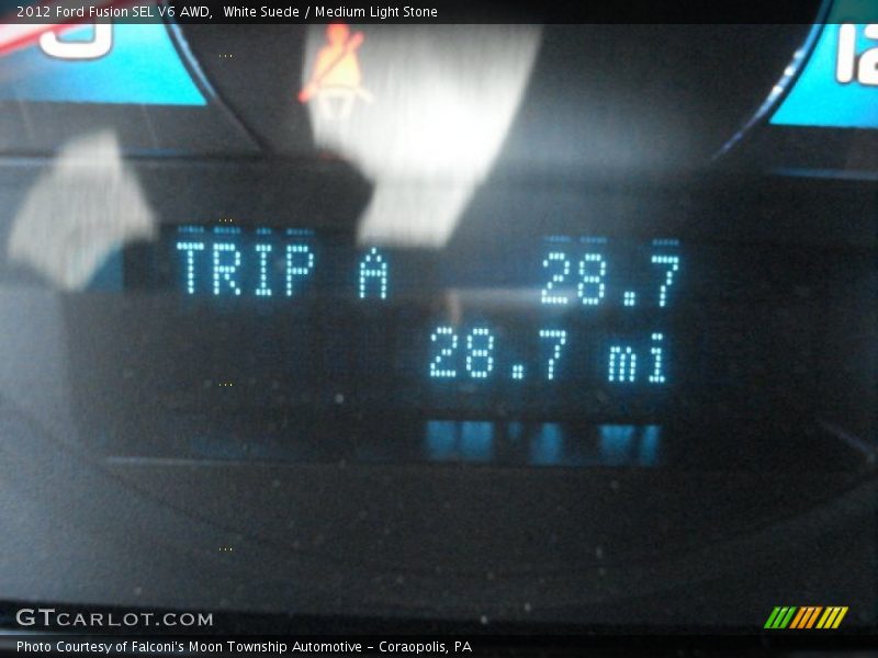 White Suede / Medium Light Stone 2012 Ford Fusion SEL V6 AWD