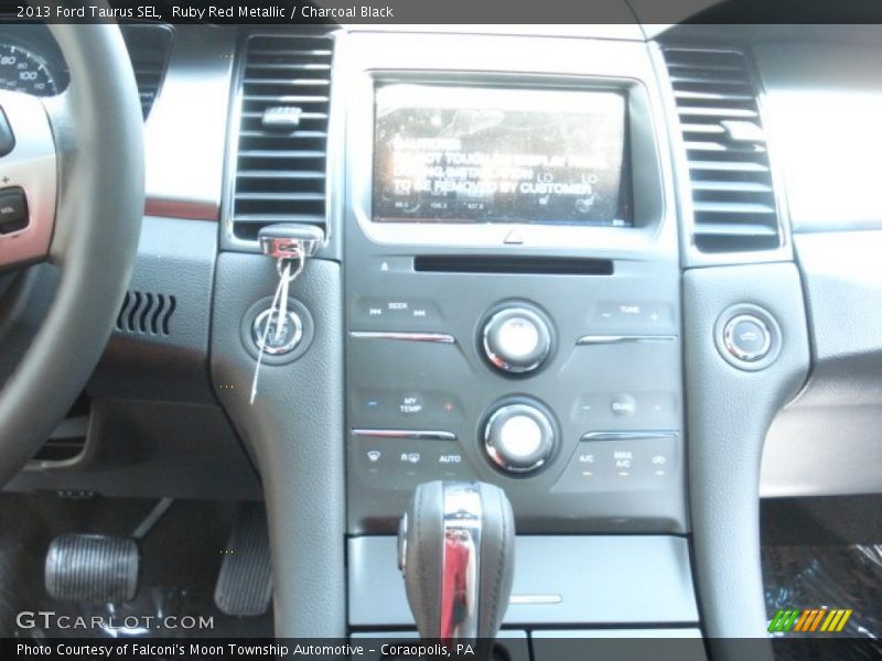 Ruby Red Metallic / Charcoal Black 2013 Ford Taurus SEL