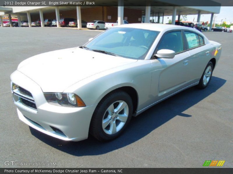 Bright Silver Metallic / Black 2012 Dodge Charger SE