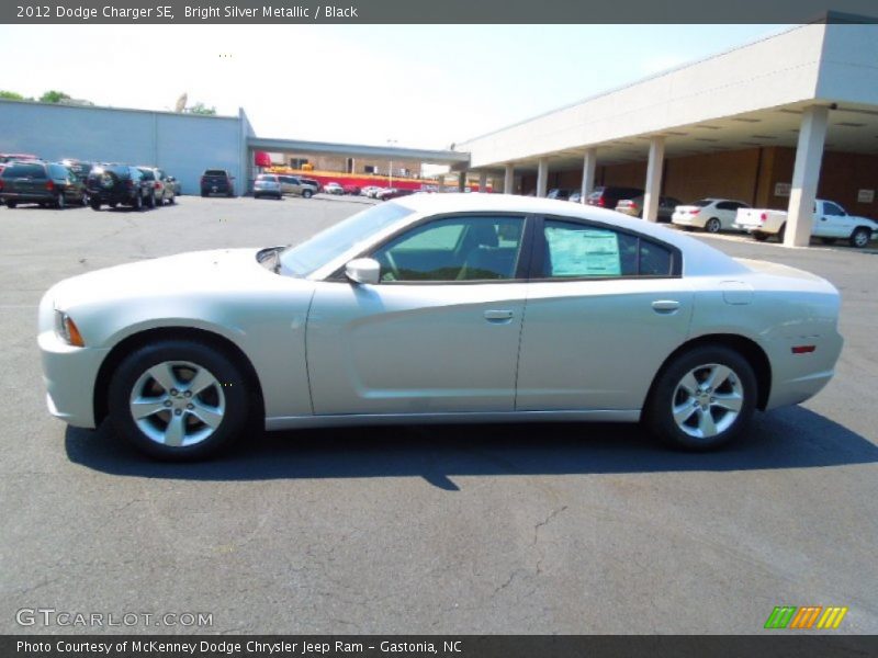 Bright Silver Metallic / Black 2012 Dodge Charger SE