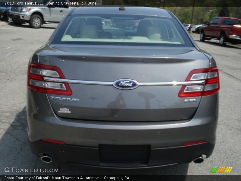 Sterling Gray Metallic / Dune 2013 Ford Taurus SEL