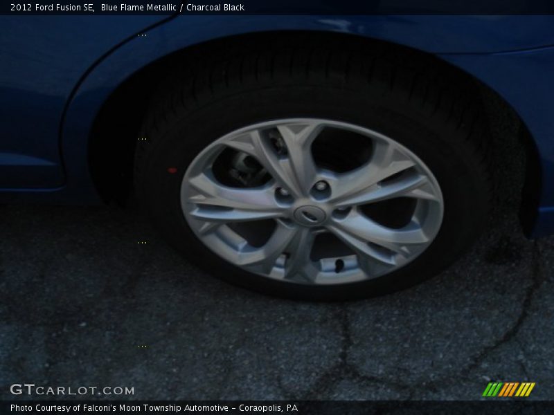 Blue Flame Metallic / Charcoal Black 2012 Ford Fusion SE