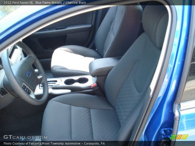 Blue Flame Metallic / Charcoal Black 2012 Ford Fusion SE