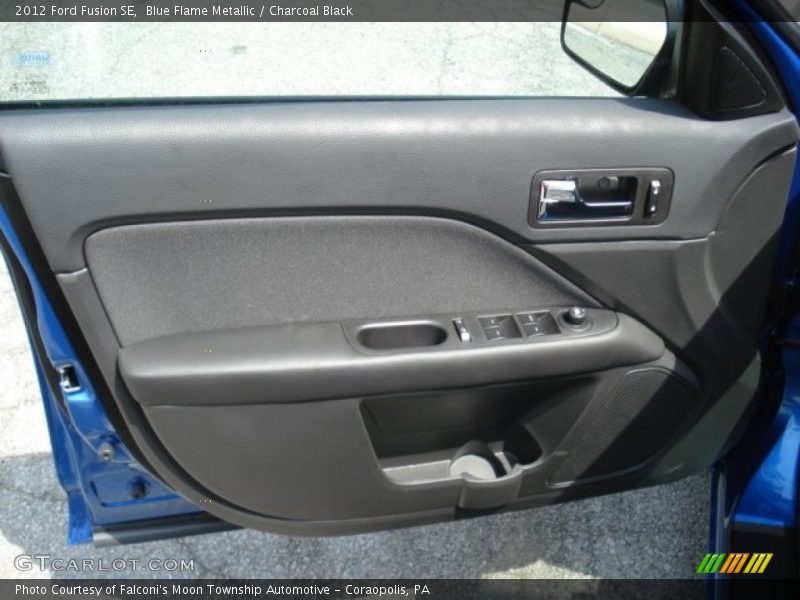 Blue Flame Metallic / Charcoal Black 2012 Ford Fusion SE
