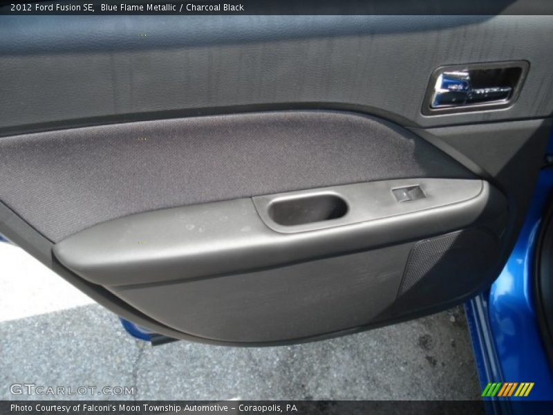Blue Flame Metallic / Charcoal Black 2012 Ford Fusion SE