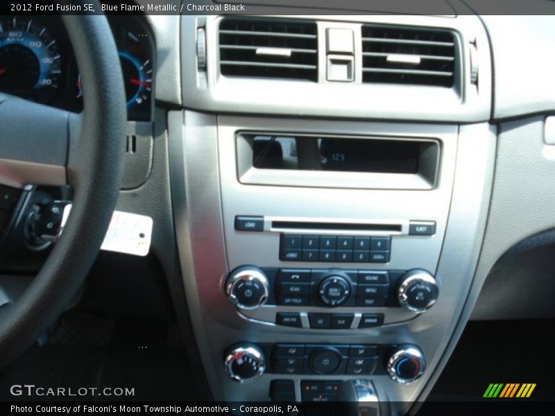 Blue Flame Metallic / Charcoal Black 2012 Ford Fusion SE