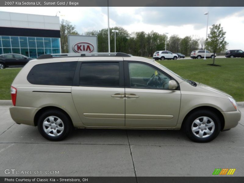 Sunset Gold / Beige 2007 Kia Sedona LX