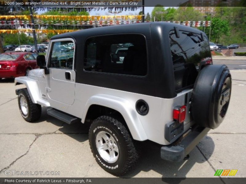 Bright Silver Metallic / Dark Slate Gray 2006 Jeep Wrangler Unlimited 4x4