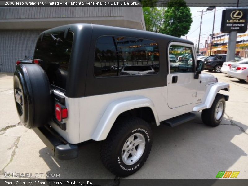 Bright Silver Metallic / Dark Slate Gray 2006 Jeep Wrangler Unlimited 4x4