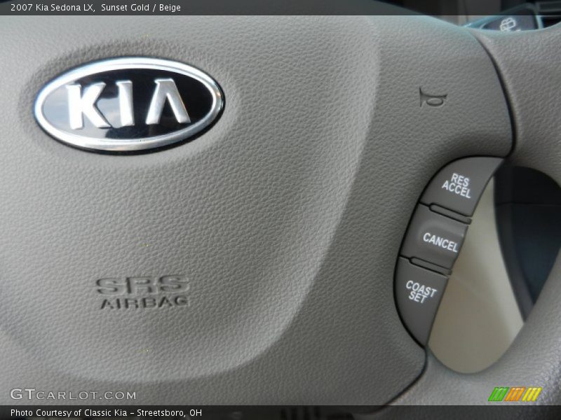 Sunset Gold / Beige 2007 Kia Sedona LX