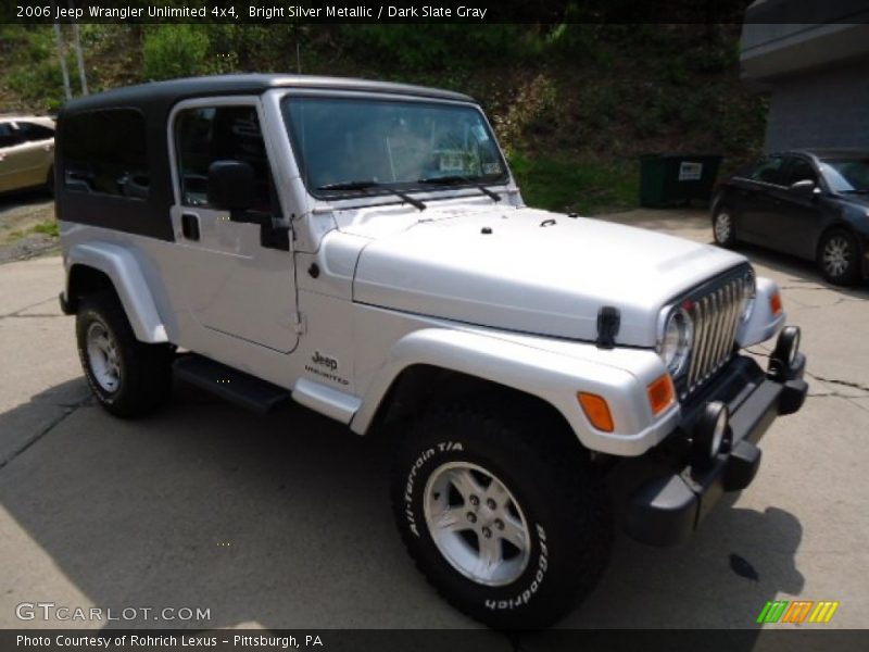 Bright Silver Metallic / Dark Slate Gray 2006 Jeep Wrangler Unlimited 4x4