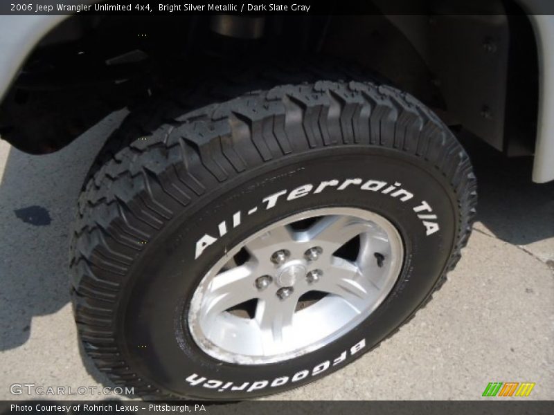 Bright Silver Metallic / Dark Slate Gray 2006 Jeep Wrangler Unlimited 4x4