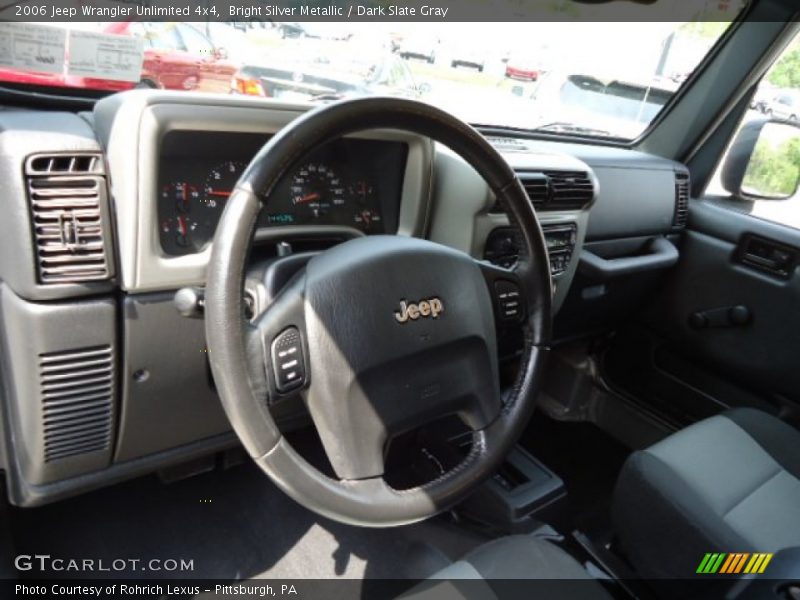 Bright Silver Metallic / Dark Slate Gray 2006 Jeep Wrangler Unlimited 4x4