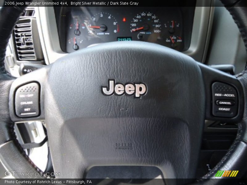 Bright Silver Metallic / Dark Slate Gray 2006 Jeep Wrangler Unlimited 4x4