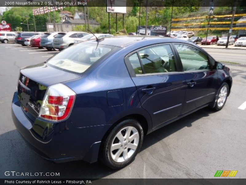 Blue Onyx / Beige 2008 Nissan Sentra 2.0 SL