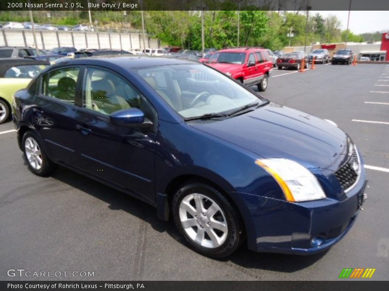 Blue Onyx / Beige 2008 Nissan Sentra 2.0 SL