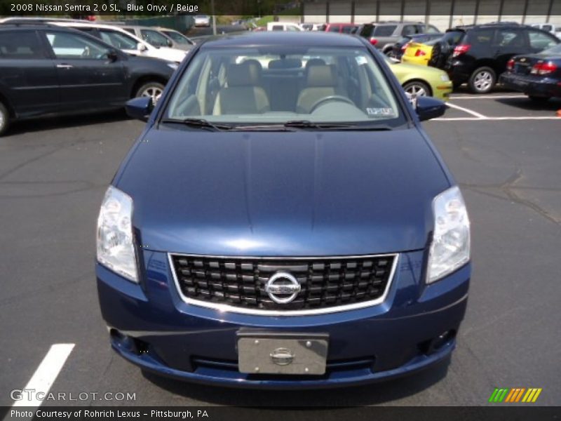 Blue Onyx / Beige 2008 Nissan Sentra 2.0 SL