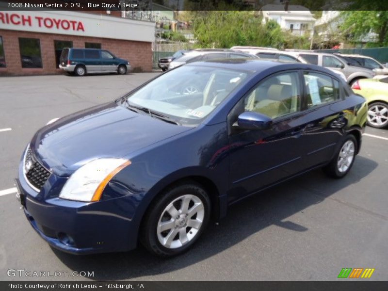 Blue Onyx / Beige 2008 Nissan Sentra 2.0 SL