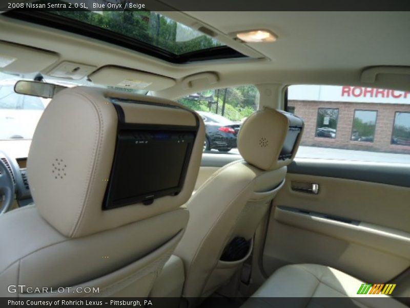 Blue Onyx / Beige 2008 Nissan Sentra 2.0 SL