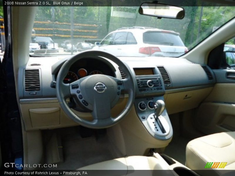 Blue Onyx / Beige 2008 Nissan Sentra 2.0 SL