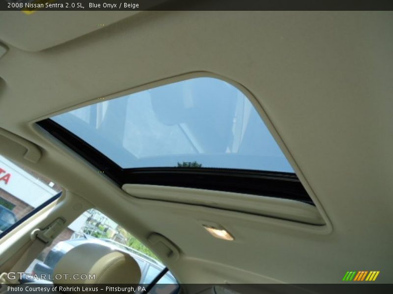 Blue Onyx / Beige 2008 Nissan Sentra 2.0 SL