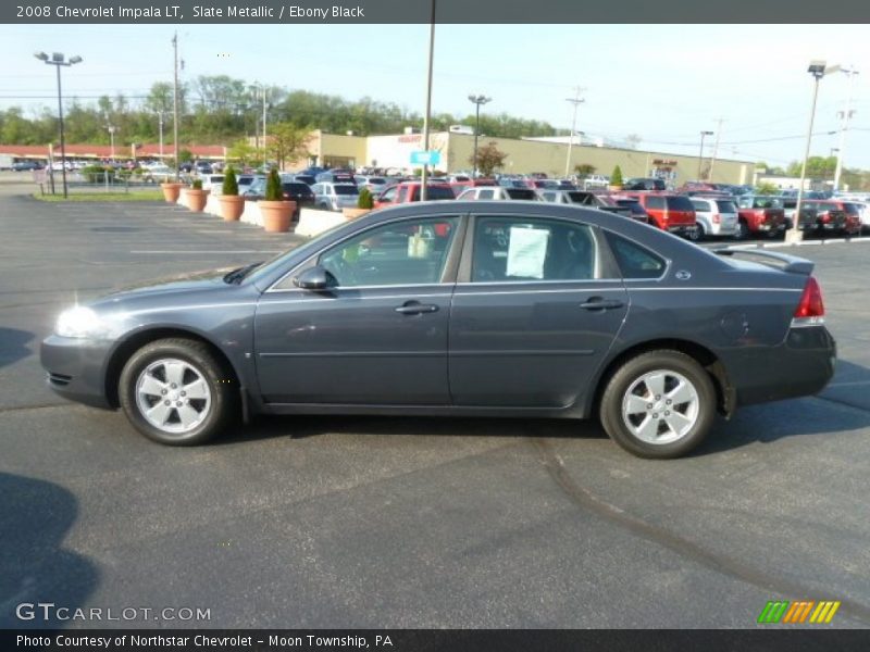 Slate Metallic / Ebony Black 2008 Chevrolet Impala LT