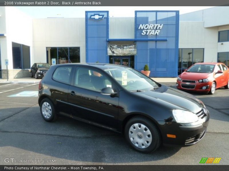 Black / Anthracite Black 2008 Volkswagen Rabbit 2 Door
