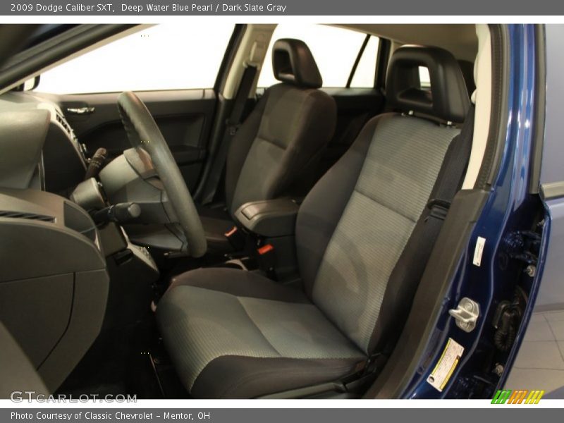 Deep Water Blue Pearl / Dark Slate Gray 2009 Dodge Caliber SXT