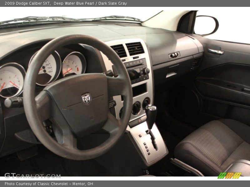 Deep Water Blue Pearl / Dark Slate Gray 2009 Dodge Caliber SXT