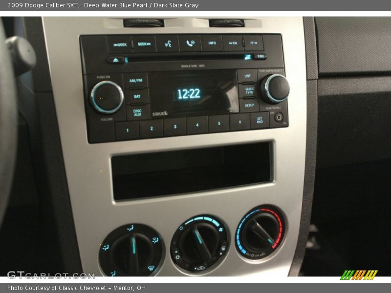 Deep Water Blue Pearl / Dark Slate Gray 2009 Dodge Caliber SXT