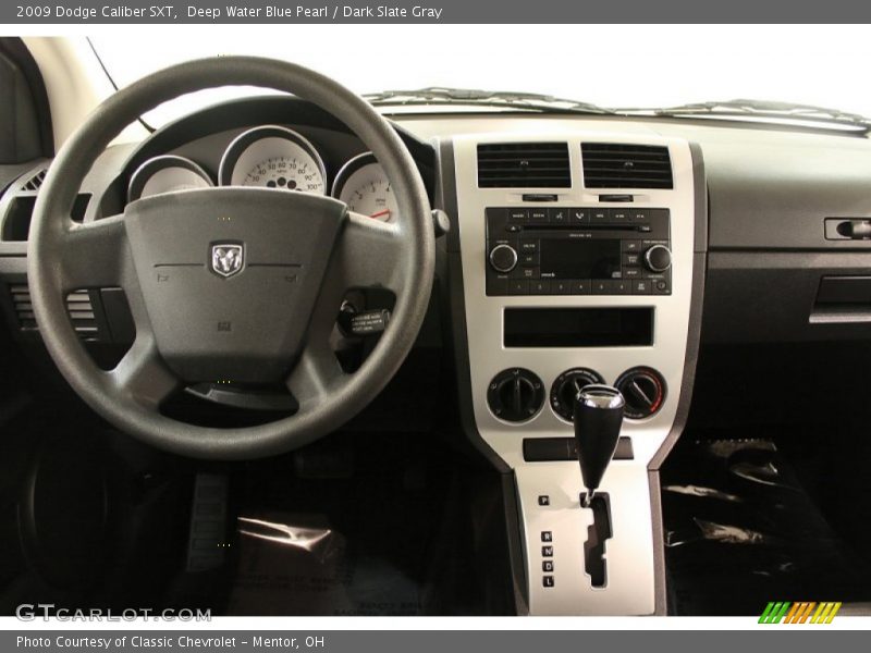 Deep Water Blue Pearl / Dark Slate Gray 2009 Dodge Caliber SXT